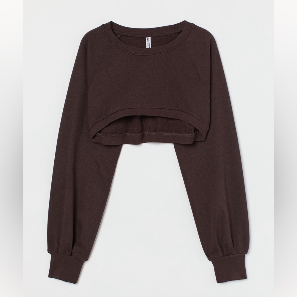 H&M Cropped Sweatshirt